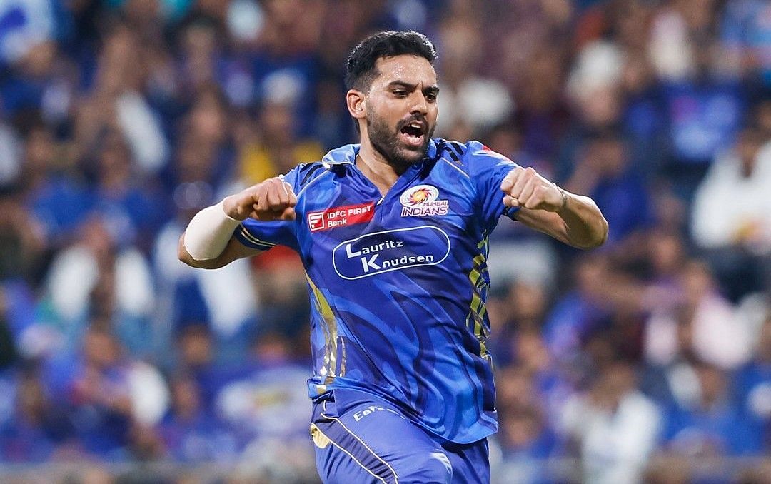 Deepak Chahar. (Image Credits: Mumbai Indians X)